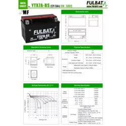 YTX7A-BS  BATTERIE (FTX7A-BS)