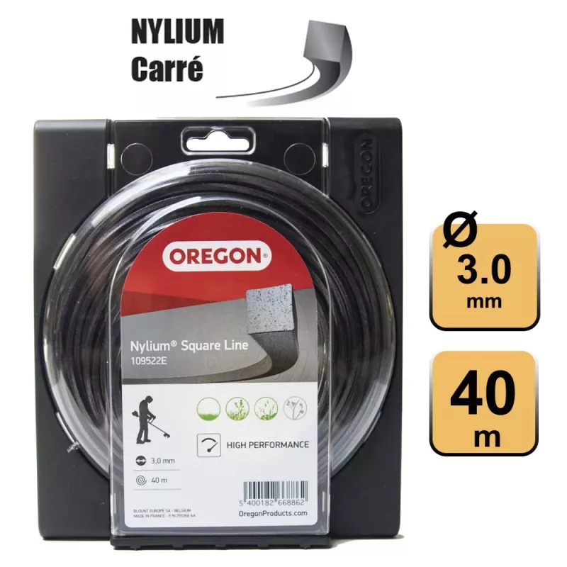 FIL NYLIUM CARRE 3.0mm X 40