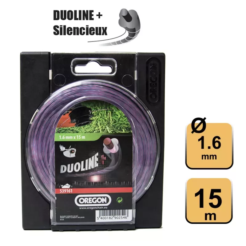 FIL DUOLINE PLUS BAS BRUIT 1.6MM 15M  PLUS LIVRABLE