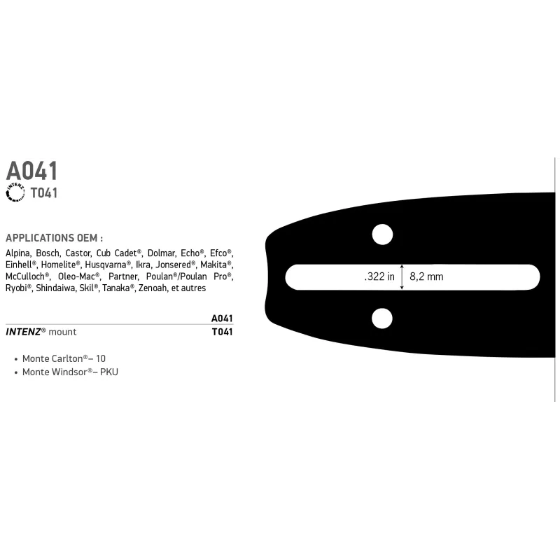 GUIDE MICROLITE 3/8 1.1 35CM (52E)
