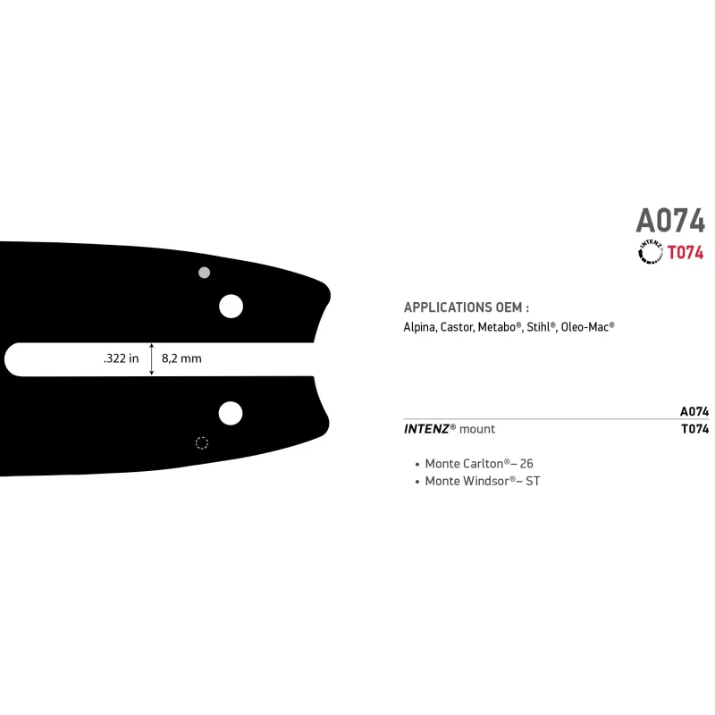 GUIDE CHAINE PRO LITE 16pouces .325-1,6MM EX 163SLBA