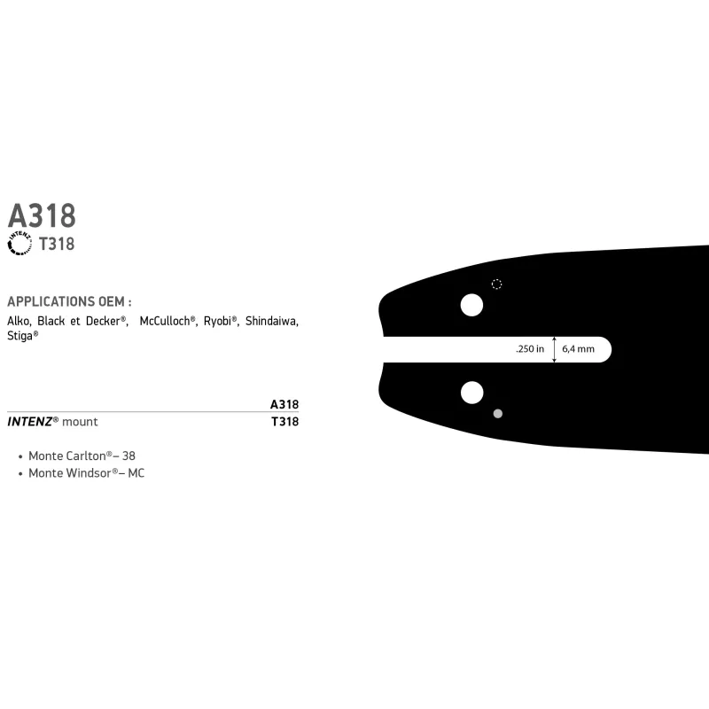 GUIDE CHAINE PRO 91 V 160SXEA318