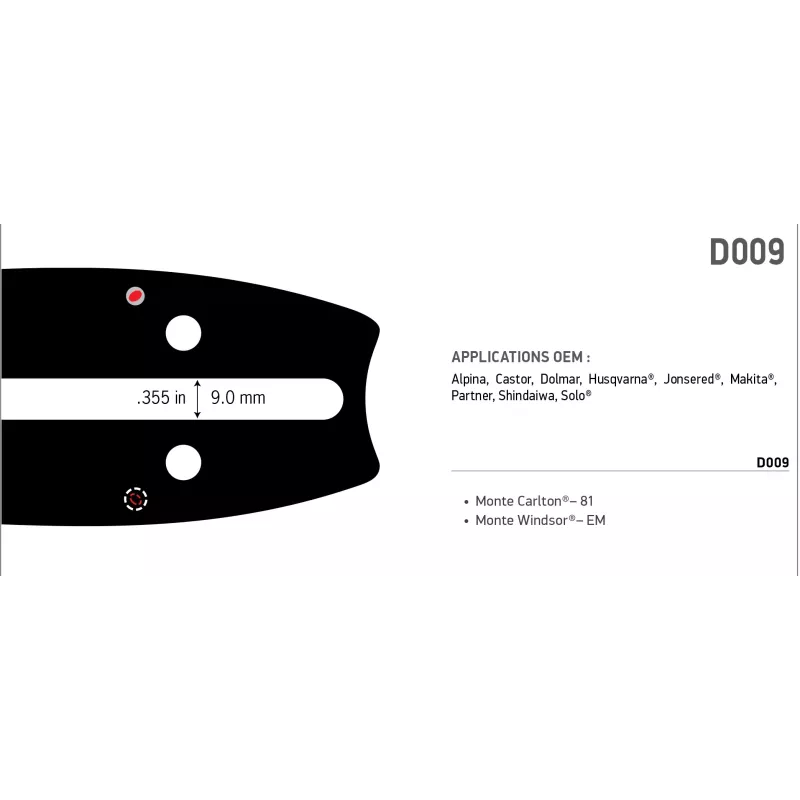 GUIDE CHAINE PRO L EX 208SLHD009 IDEM 208SFHD009