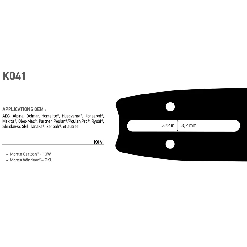 GUIDE CHAINE EX 160SLGK041 PLUS LIVRABLE