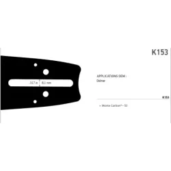 GUIDE CHAINE L PRO LITE 45cm VOIR 188VXLHK153