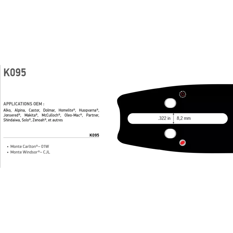 GUIDE CHAINE PRO LITE 40cm EX 168SLGK095 