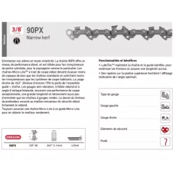 CHAINE PRECOUPEE 50 Maillons EX 90SG050E-90PX050G