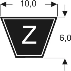COURROIE MITSUBOSHI Z-25