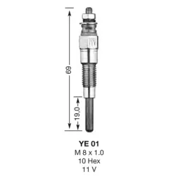 BOUGIE PRECHAUF.UR NGK