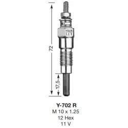 BOUGIE PRECHAUF.UR NGK