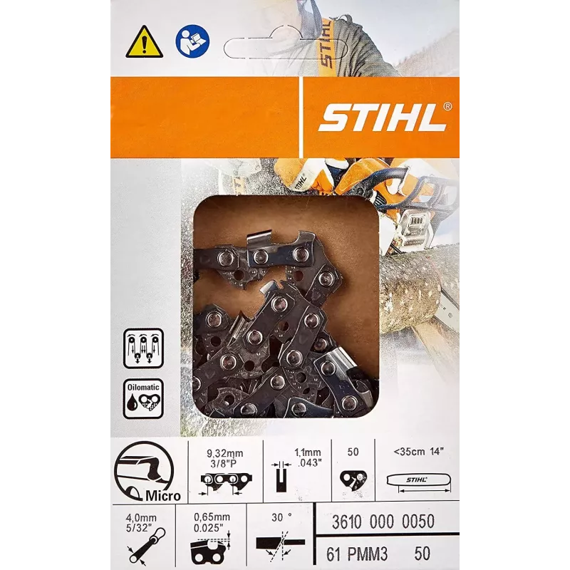 CHAINE STIHL  3/8 1.1 35cm 50E 61 PICCO MINI