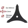DISQUE 3 DENTS- 350m -4,0mm EPAI.